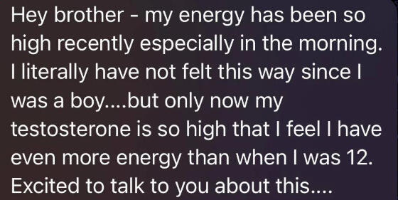 ⚡More energy than at 12 years old